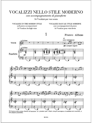 Vocalises dans le style moderne. Voix haute - Partition - Pédagogie